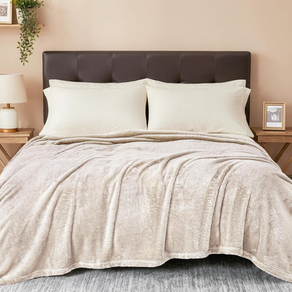 Plush Fuzzy Fleece Throw Blanket Extra Large, Super Soft, Fluffy and Warm Blankets for Couch, Bed, All Season Use (50x70 Inches, Pink)