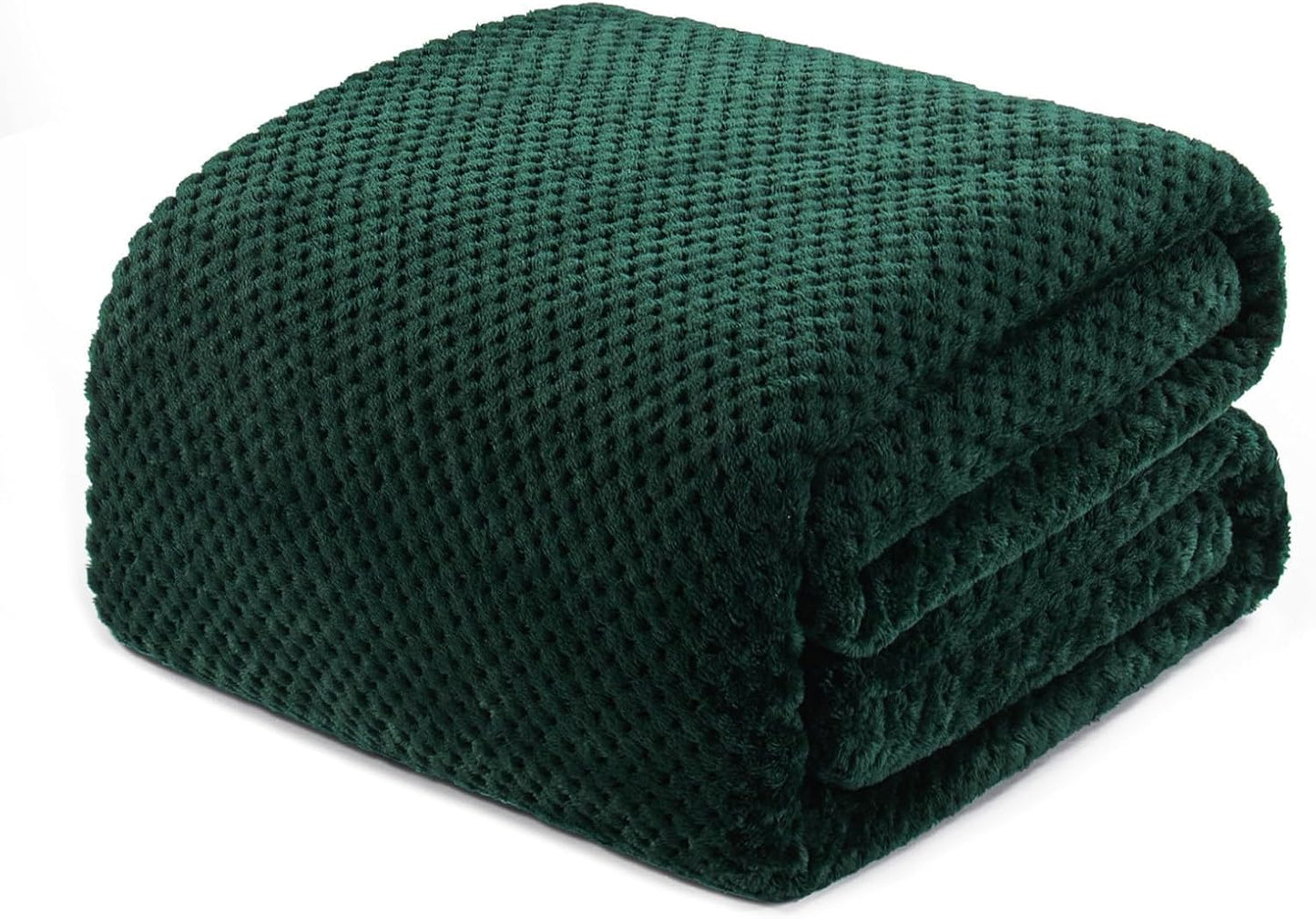 Fleece Throw Blanket Extra Large, Super Soft and Warm Blankets for Couch, Sofa and Bed Waffle Textured, Cozy, Fuzzy and Lightweight (Slate Blue, 50x70 Inches)